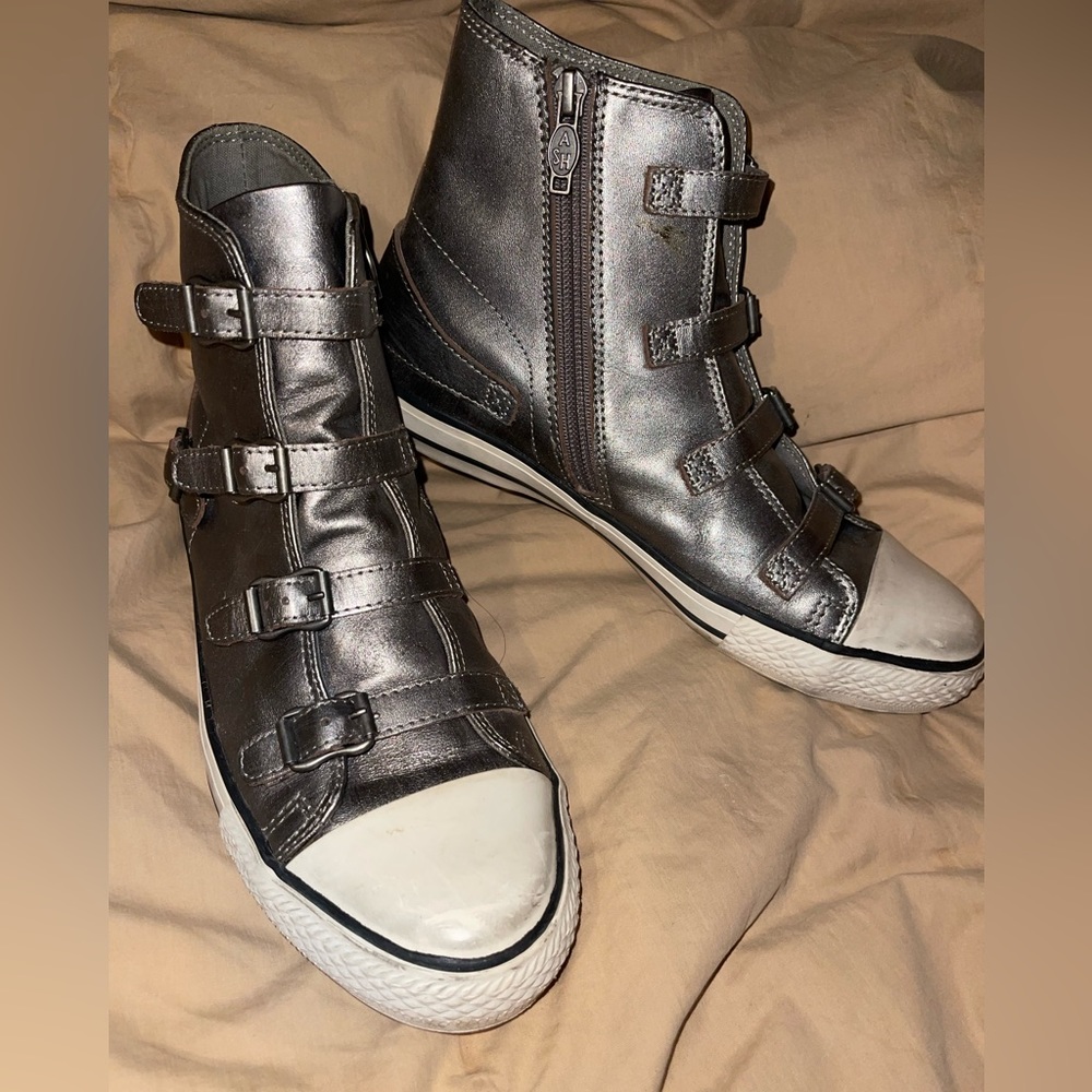 Limited Edition A. By ASH zip up hi tops sz 40